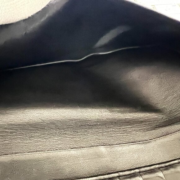 $1069 Authentic LOEWE Unisex Black Leather Long Bifold Wallet 7.4 X 3.6 X 0.4 - Picture 10 of 12